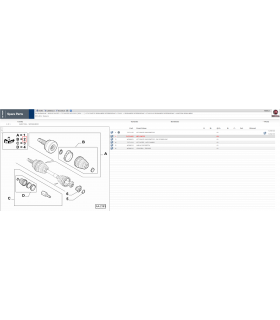 KIT CUFFIE GIUNTO OMOCINETICO SEMIASSE ORIGINALE FIAT DUCATO - 46308482 - 71771155