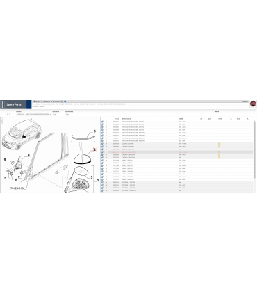 COPERTURA SPECCHIO ESTERNO DX ORIGINALE FIAT 500L  COD 735564644