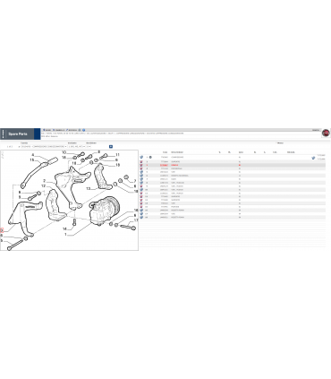 7770487	 STAFFA SUPPORTO COMPRESSORE FIAT PUNTO -LANCIA Y