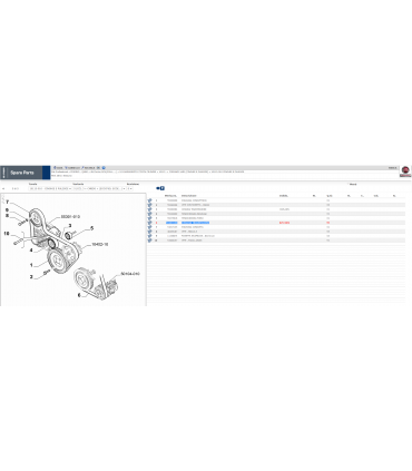 55283144 CINGHIA TRASMISSIONE FIORINO 2016 CON ARIA CINDIZIONATA