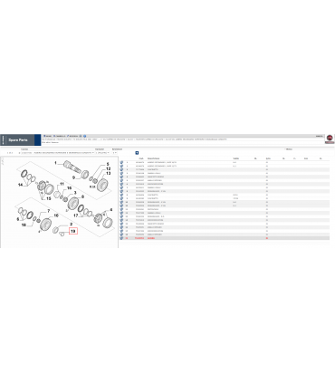CHIERA POSTERIORE PIGNONE CAMBIO DUCATO M40 3.0 JTD FIAT 55219951 55558548