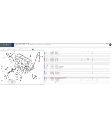 GUARNIZIONE TENUTA FILTRO OLIO MOTORE FIAT DUCATO ULYSSE - FIAT 9607178280