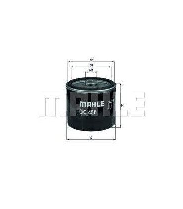 FILTRO OLIO FILTRO AD AVVITAMENTO (MAHLE ORIGINAL OC 458)