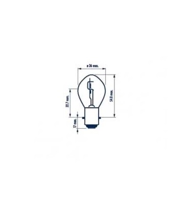LAMPADA FARO 49531 NARVA 12V 35/35W S2