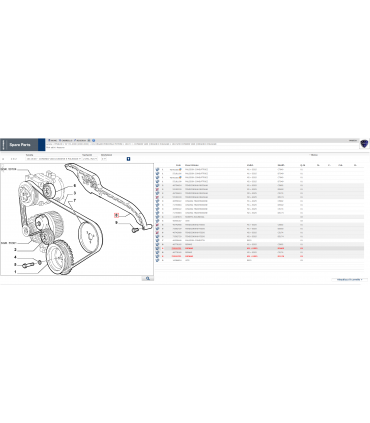 Riparo Cinghia Servizi Nuovo Originale  FIAT Bravo- Brava-LANCIA Ypsilon  73502731