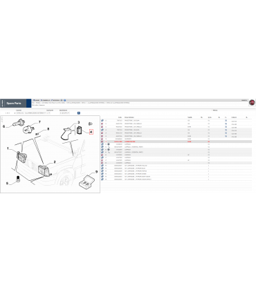 COMANDO REGOLAZIONE FARI FIAT PANDA 4X4 COST.91 COD. 183161780