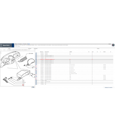 46744746 DISPOSITIVO MECCANISMO APERTURA CASSETTO PORTAOGGETTI LATO DESTRO ALFA GT