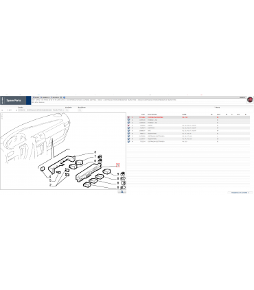 755602 SCATOLA FUSIBILI FIAT PUNTO GT- 60-75-90-TD-BRAVO/A LANCIA Y