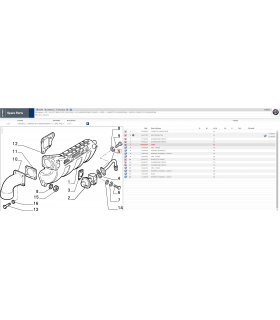 60595693 TUBO CONDOTTO ASPIRAZIONE ALFA 155-164