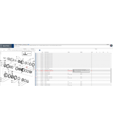 73500771 INGRANAGGIO 4 VELOCITA' ALFA147-156- LANCIA LIBRA RAPP 34/33