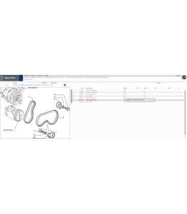 FIAT 46443501 CUSCINETTO TENDICINGHIA POLI-V FIAT CINQUECENTO SEICENTO UNO