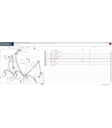 735260816 RAMO CINTURE SICUREZZA FIAT MULTIPLA