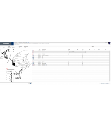 92335960 Riparo Posteriore sx Lancia Delta 93-99