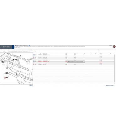 INTERRUTTORE ALZACRISTALLI FIAT DUNA ORIGINALE 181117480