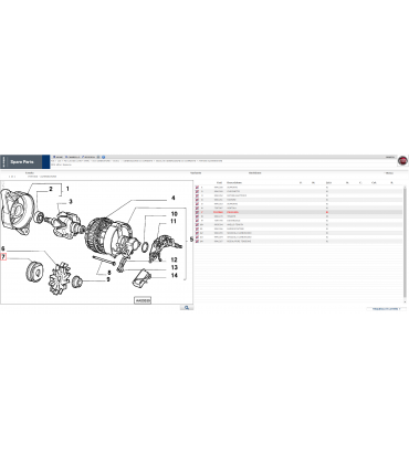 7597068 PULEGGIA ALTERNATORE 126 BIS