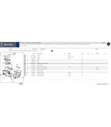 CENTRALINA ARIA CONDIZIONATA CROMA-THEMA 2.5 COD. 82438048 NUOVA ORIGINALE