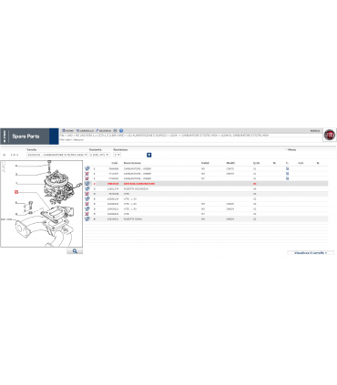 Distanziale carburatore FIAT uno 7684518