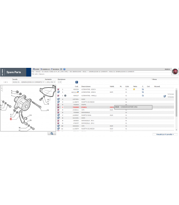 7302999 STAFFA ALTERNATORE CROMA-THEMA