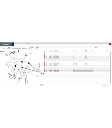 Interruttore Posteriore Sinistro Fiat Brava Originale 718221633