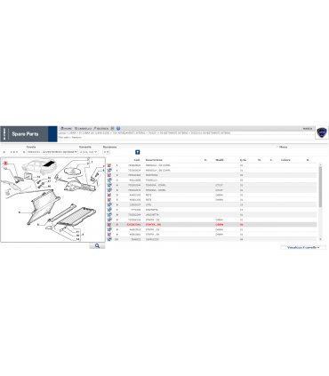 735267341 STAFFA MENSOLA POSTERIORE LANCIA LIBRA