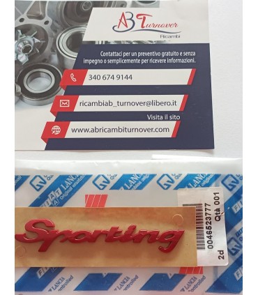 SIGLA MODELLO SPORTING PER PUNTO ORIGINALE FIAT CODICE 46523777