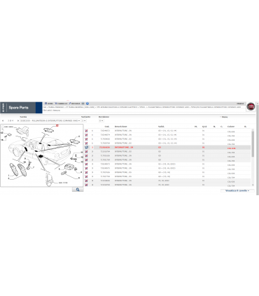 721016636 INTERRUTTORE ALZAVETRO DESTRO FIAT MAREA