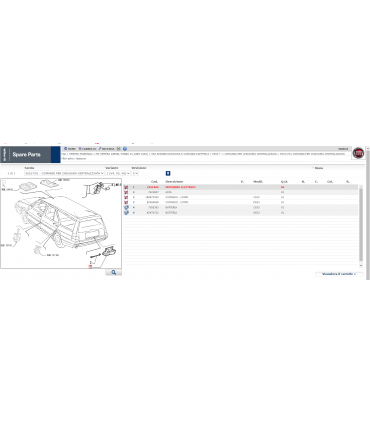 Fiat Tempra Motorino Elettrico Portellone Posteriore Nuovo Originale 7621406