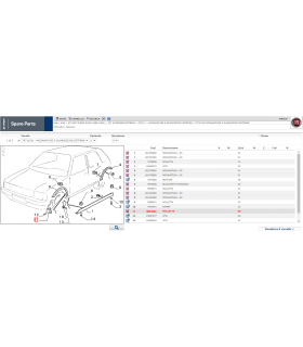 FIAT MOLLETTA FISSAGGIO MODANATURA ESTERNA LATERALE ORIGINALE FIAT UNO TURBO  - 5974191