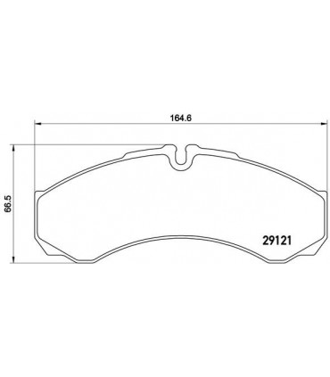 PASTIGLIA FRENO BREMBO DAILY  Codice PA6021