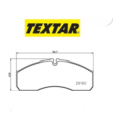 PASTIGLIA FRENO DAILY MARCA TEXTAR CODICE 2916002 **