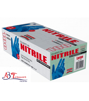 AREXONS  0902 - Guanti nitrile - TG L - conf. 100 pz Colore blu