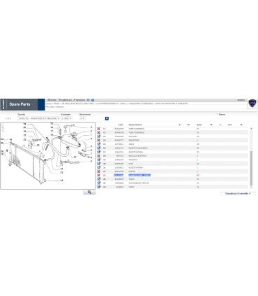 82412546 GUARNIZIONE TENUTA STAFFA RADIATORE LANCIA DELTA TURBO