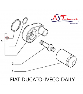 ANELLO DI GOMMA GUARNIZIONE SUPPORTO FILTRO OLIO FIAT DUCATO-IVECO DAILY  Codice 504065447