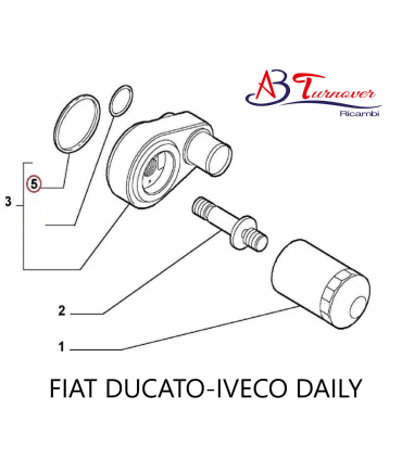 ANELLO DI GOMMA GUARNIZIONE SUPPORTO FILTRO OLIO FIAT DUCATO-IVECO DAILY  Codice 504065447