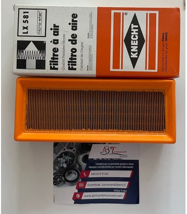 FILTRO ARIA CODICE LX581